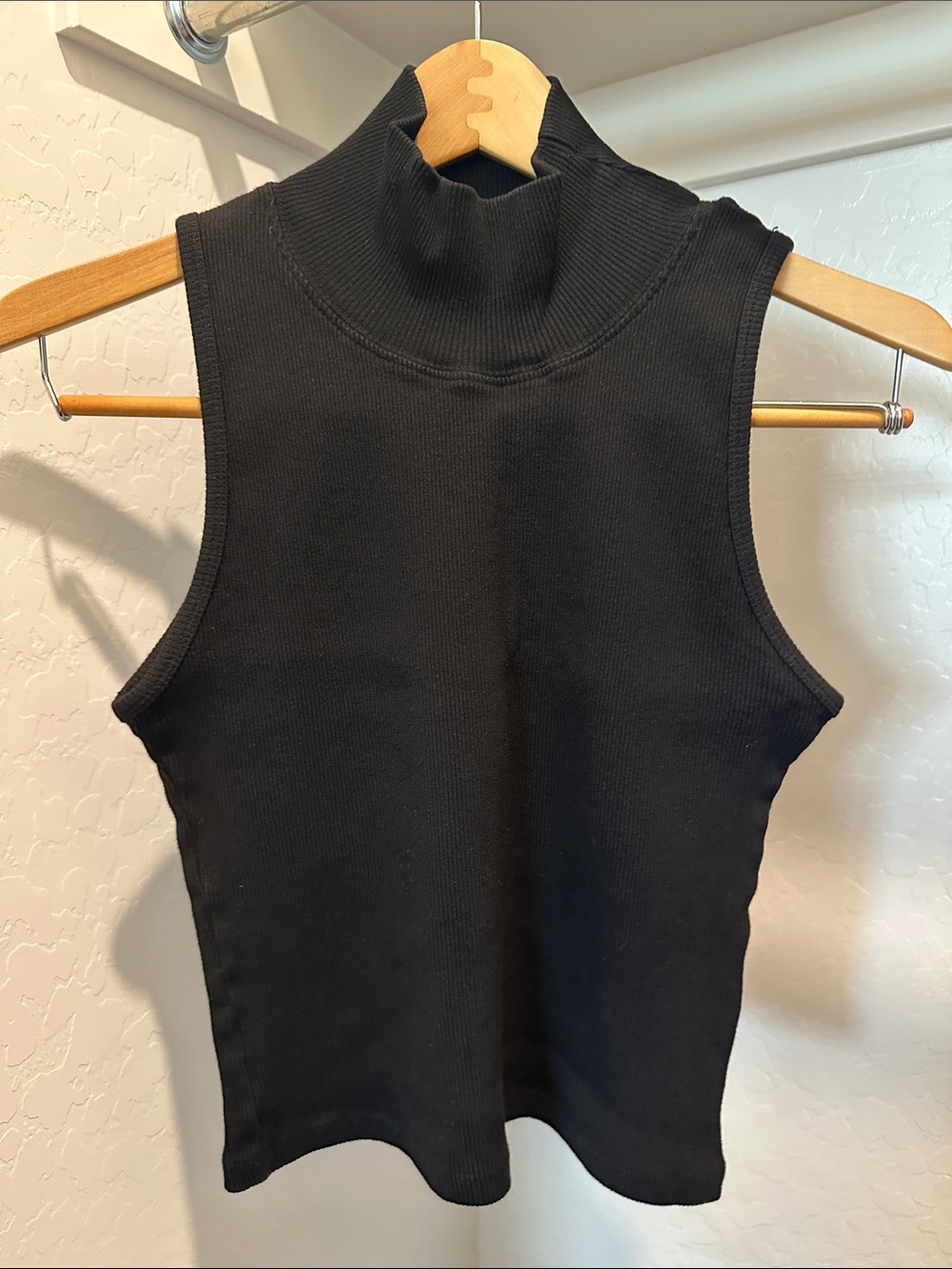 Big Bud Press Sleeveless Turtleneck Black Size Small